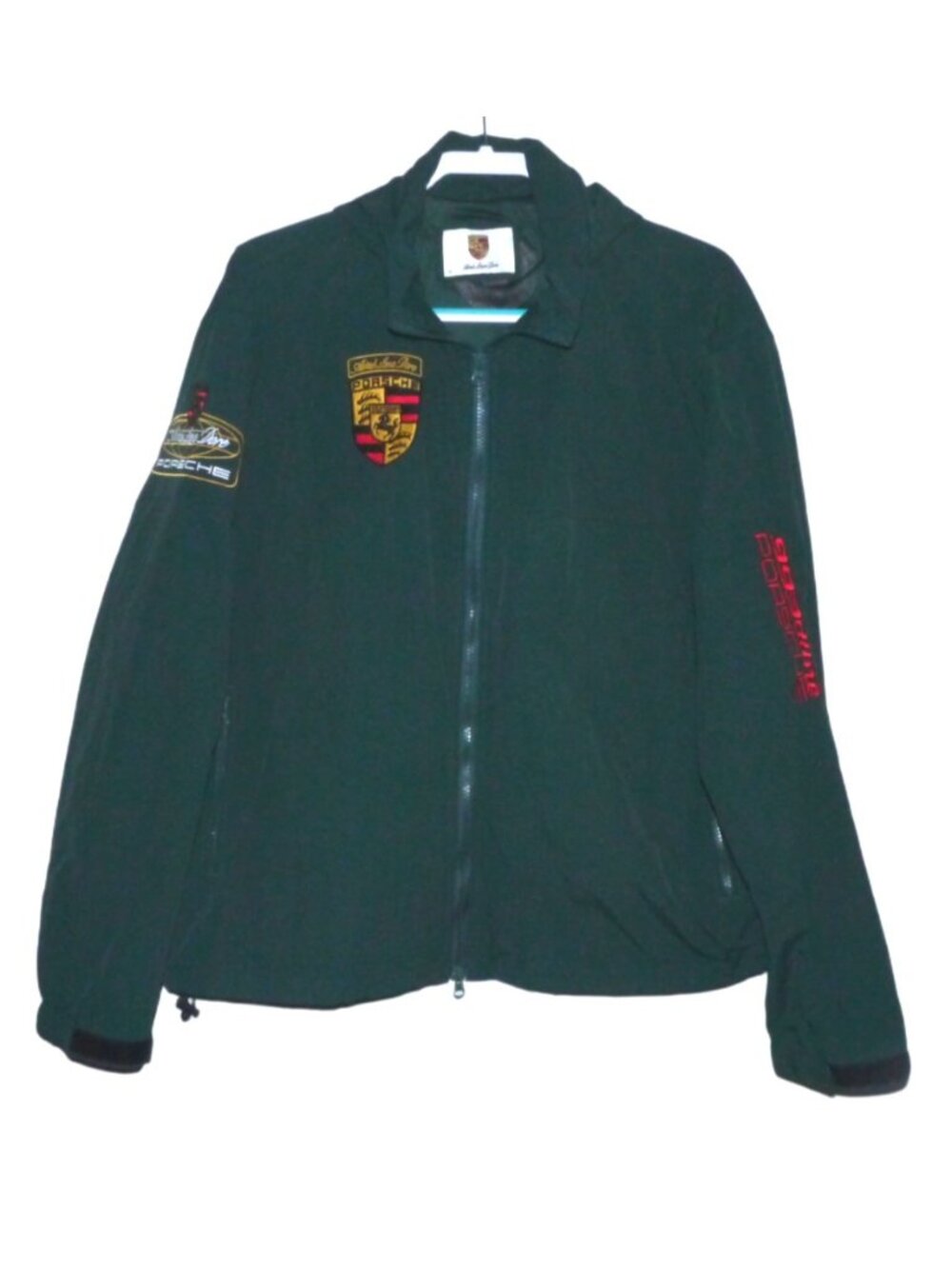 Aime Leon Dore Porche 993 lightweight green 100% cotton jacket with hood men XL